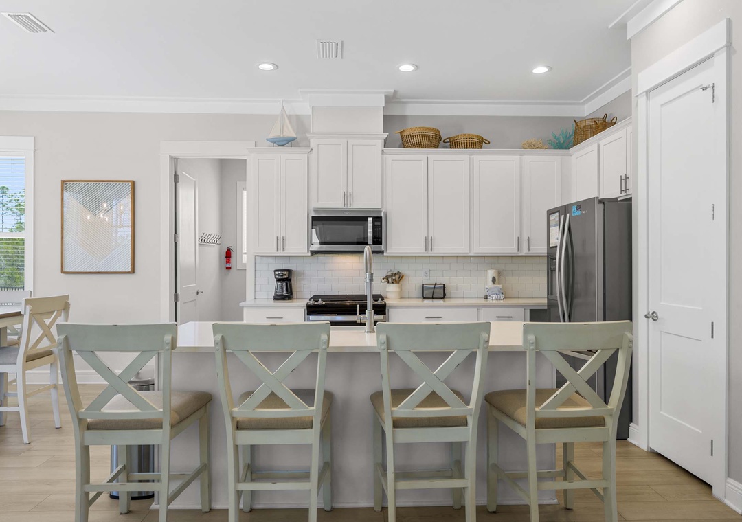 Kitchen island seating for four