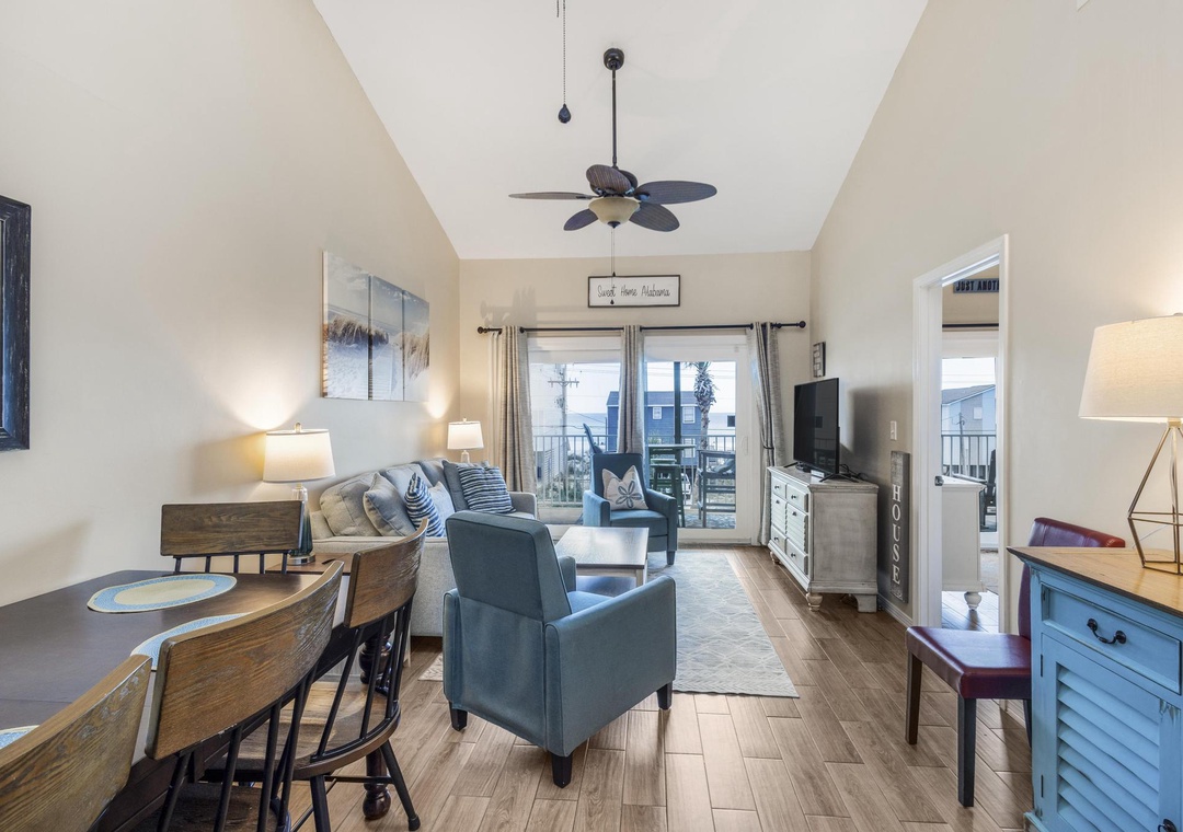 Living and dining space