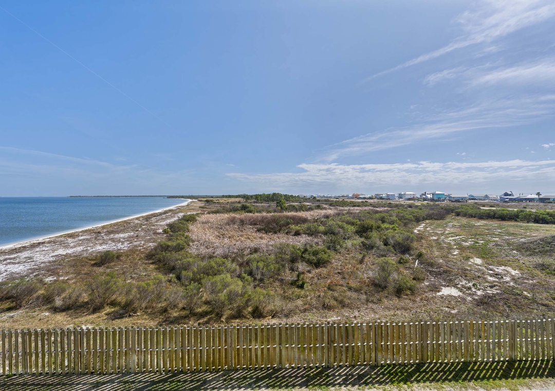 Water views from the balcony