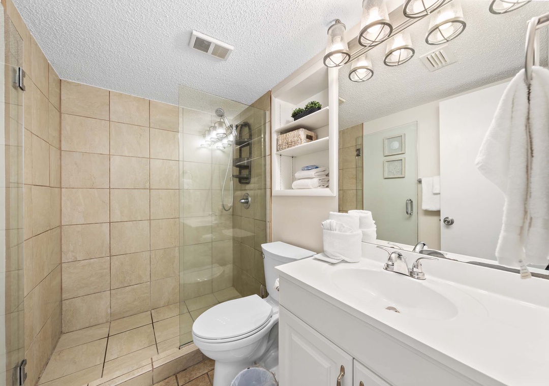 Primary ensuite bathroom with walk-in shower