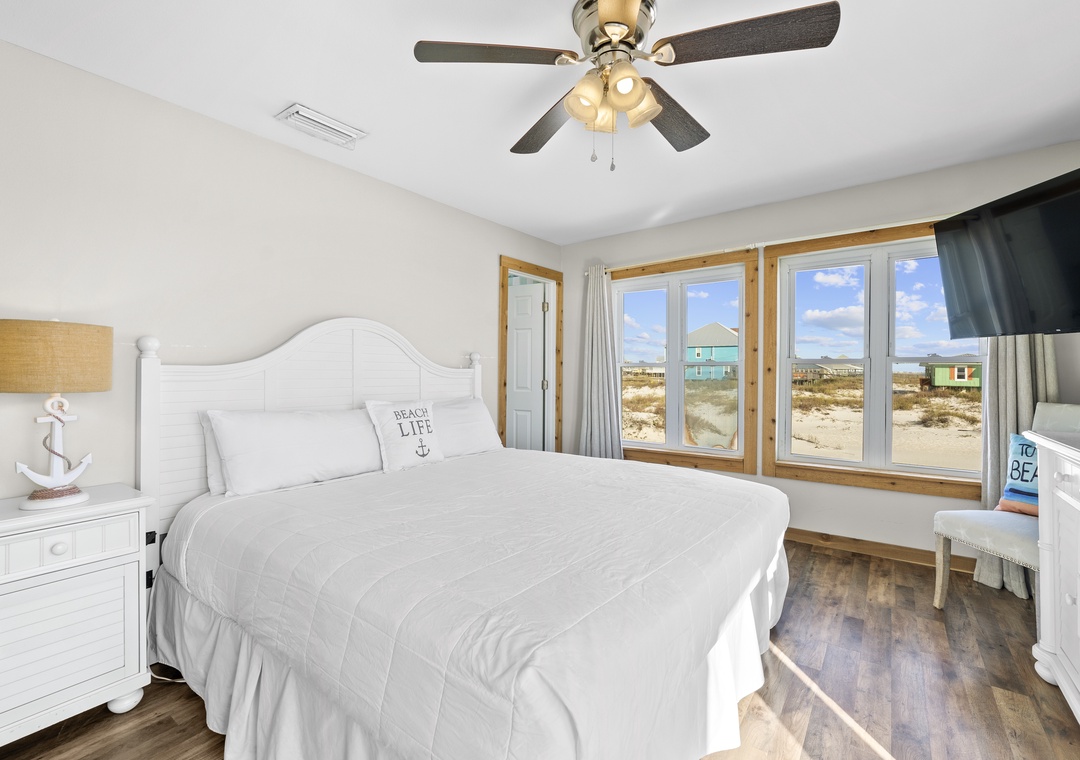 Bedroom 1 with king bed