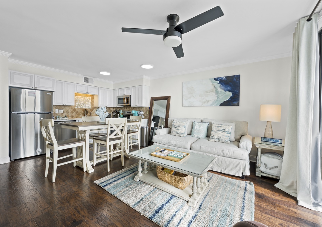 Living and dining space