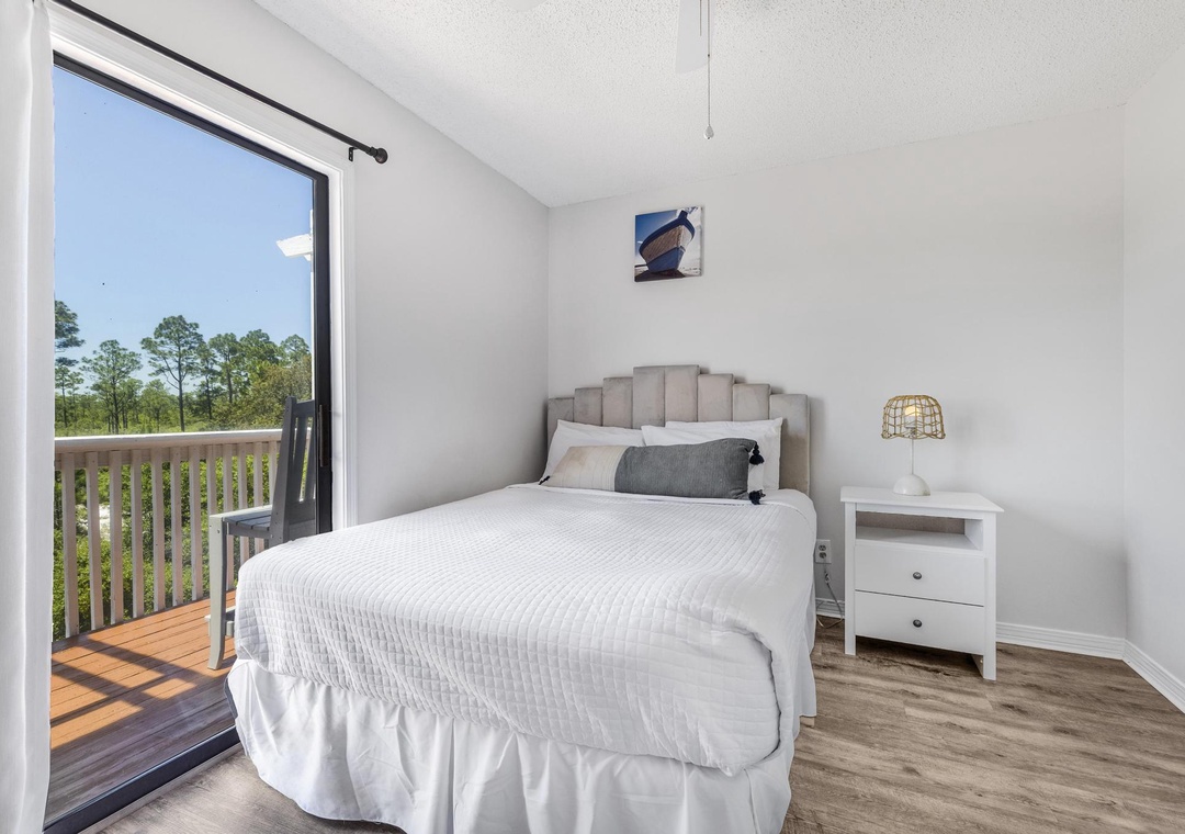 Balcony access from the guest bedroom