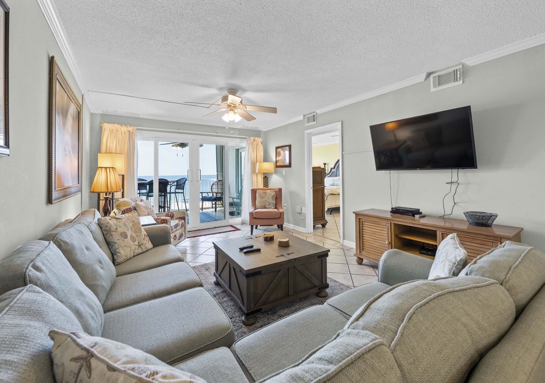 Living room with balcony access