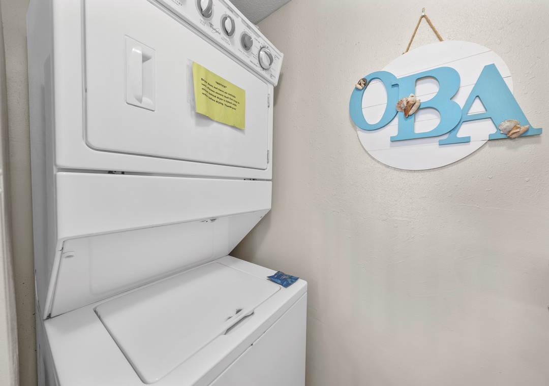 In-unit laundry