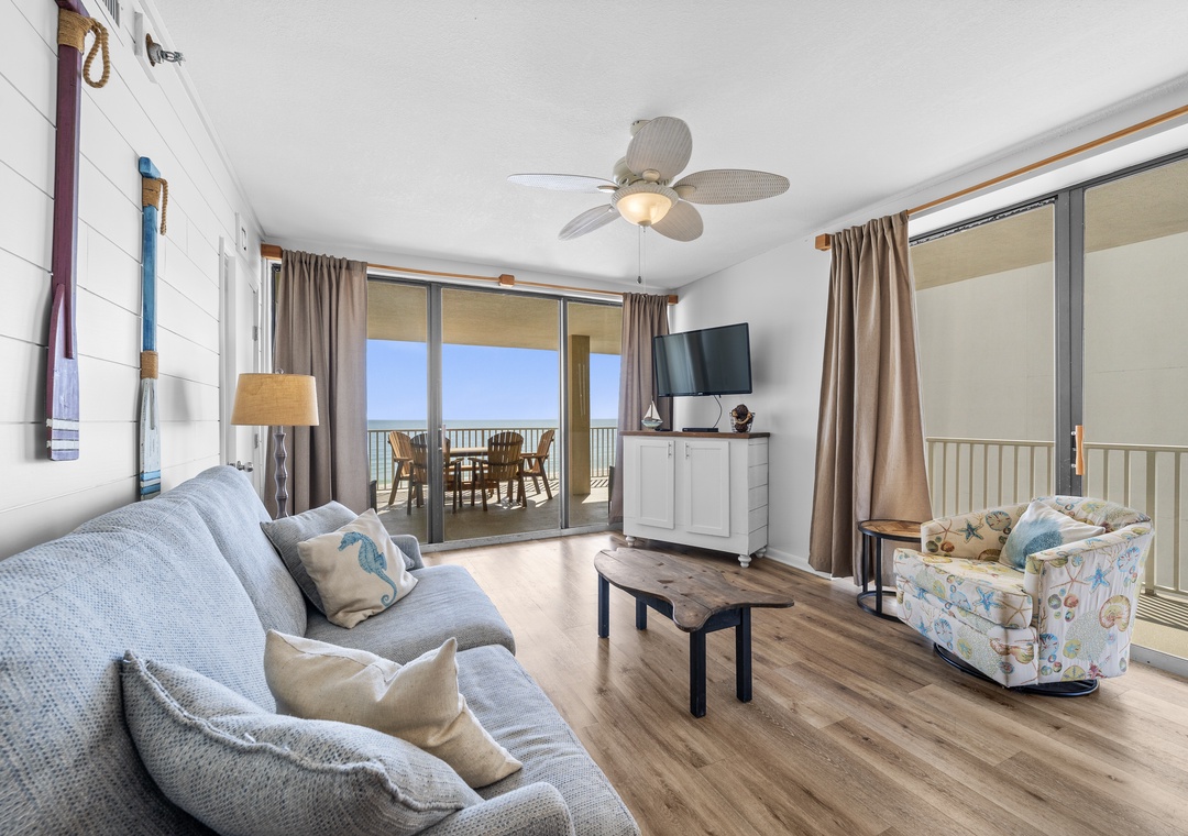 Living room with balcony access