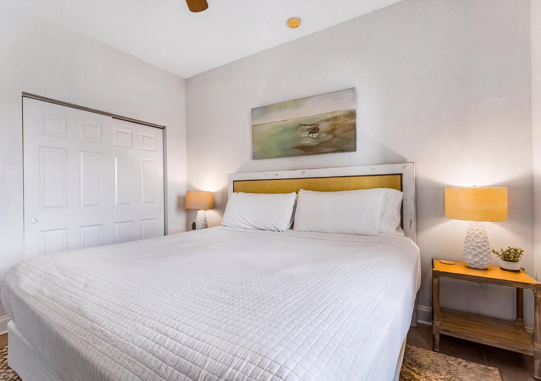 Guest bedroom 1 with king bed