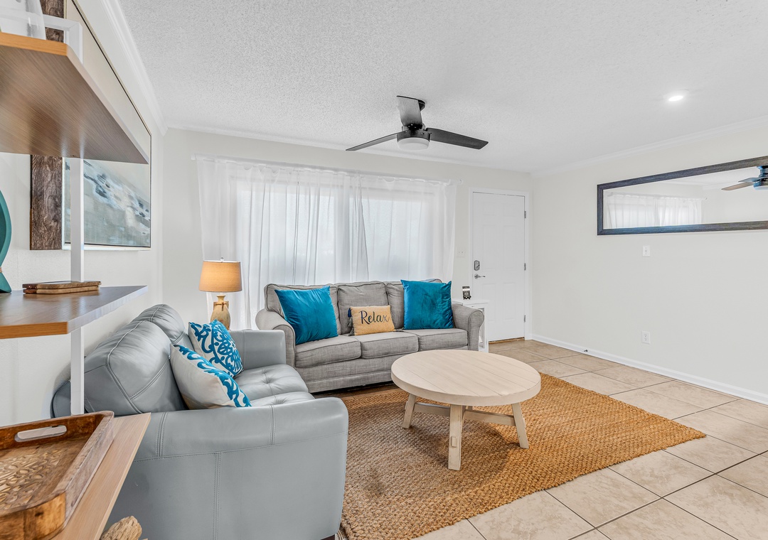 Sleeper sofa in the living room