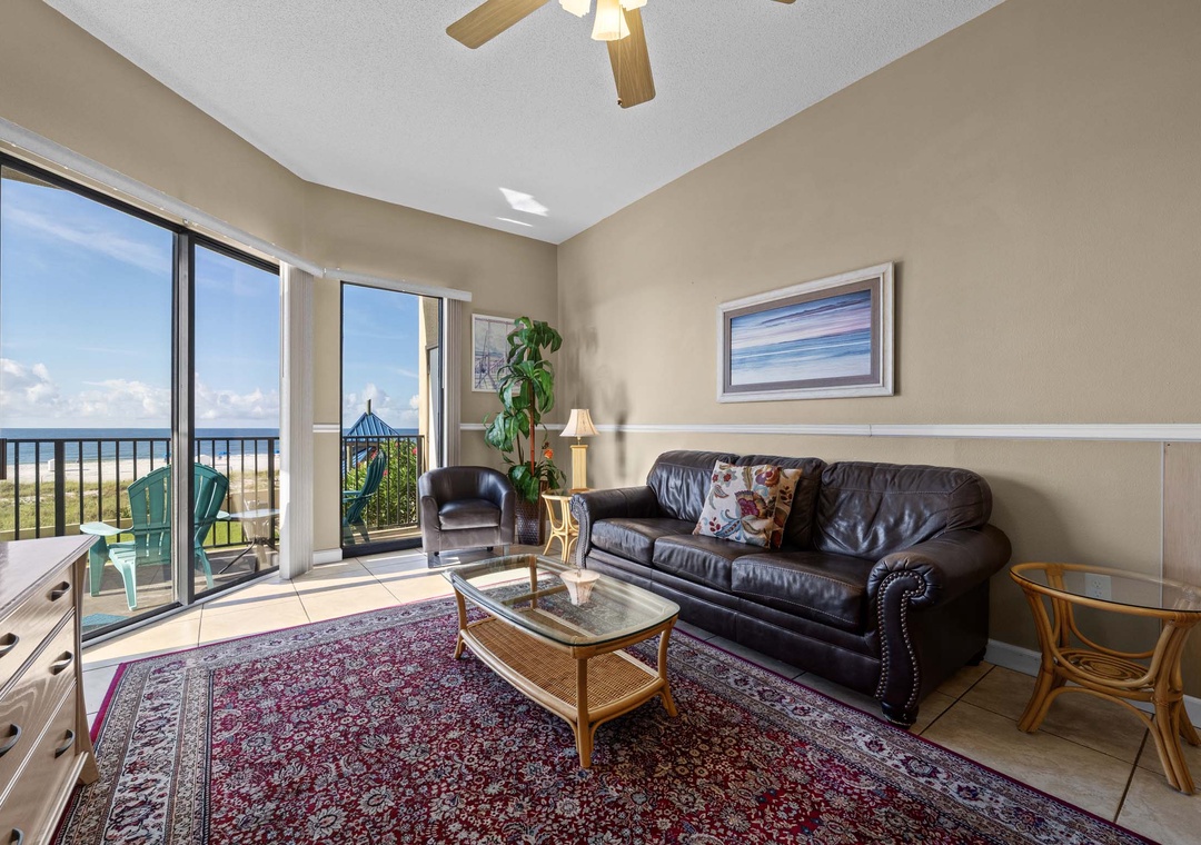 Living room with sleeper sofa