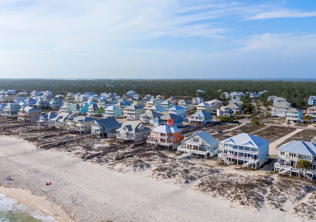 Aerial view of Coral Reef East