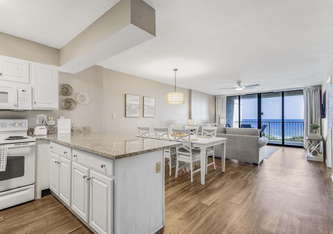 Open floorplan with plenty of natural light