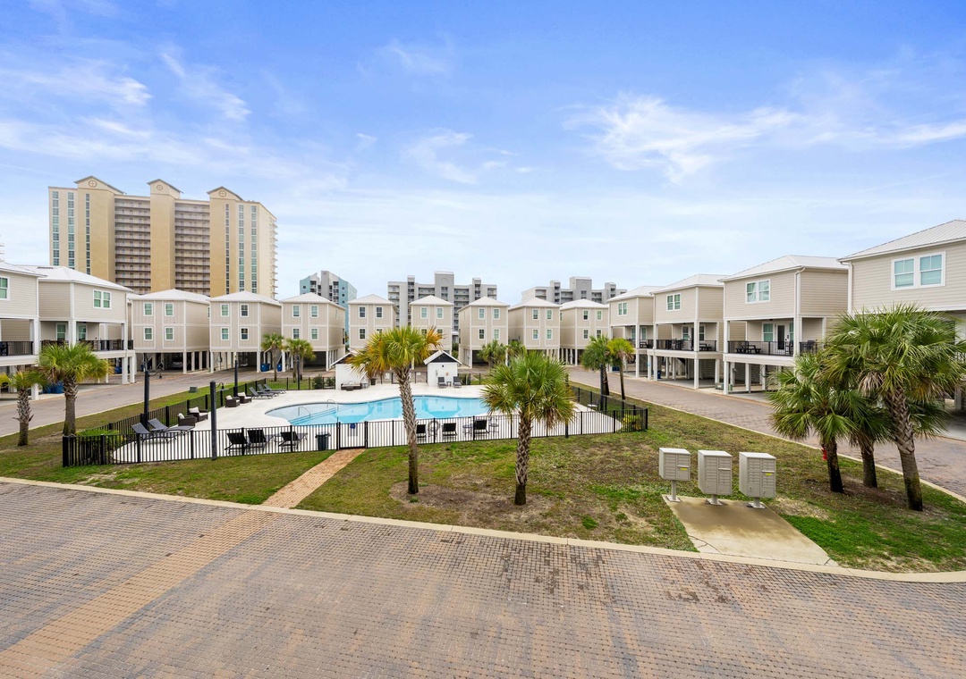 Pool views from the balcony