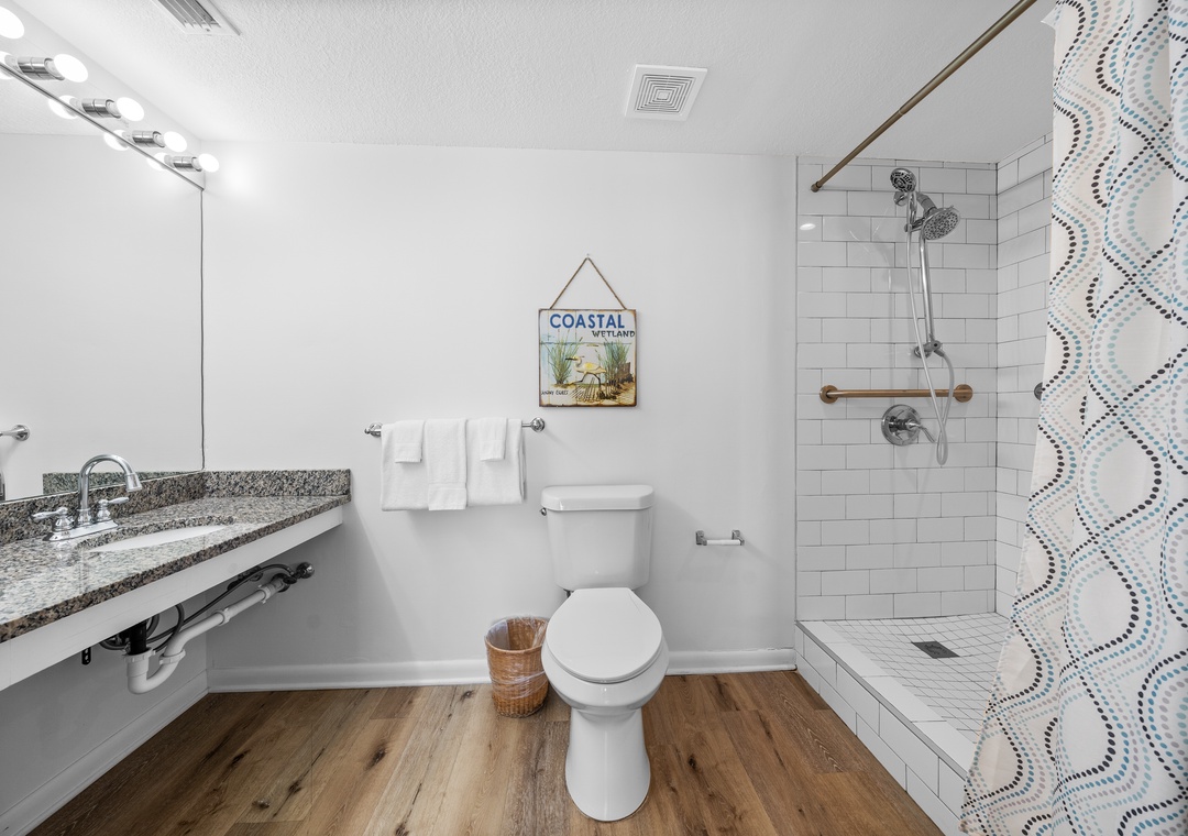 Primary ensuite bathroom with walk-in shower