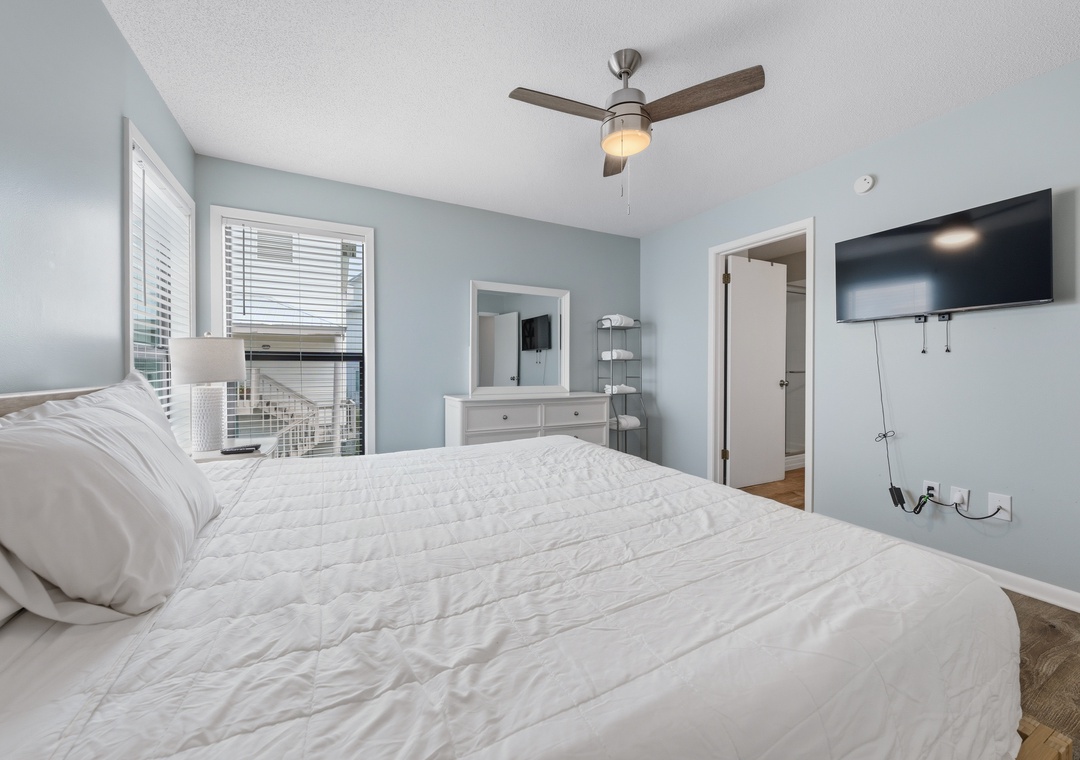 Primary bedroom with ensuite bathroom