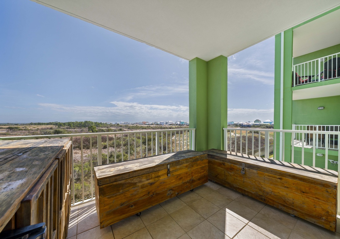 Private balcony with great views