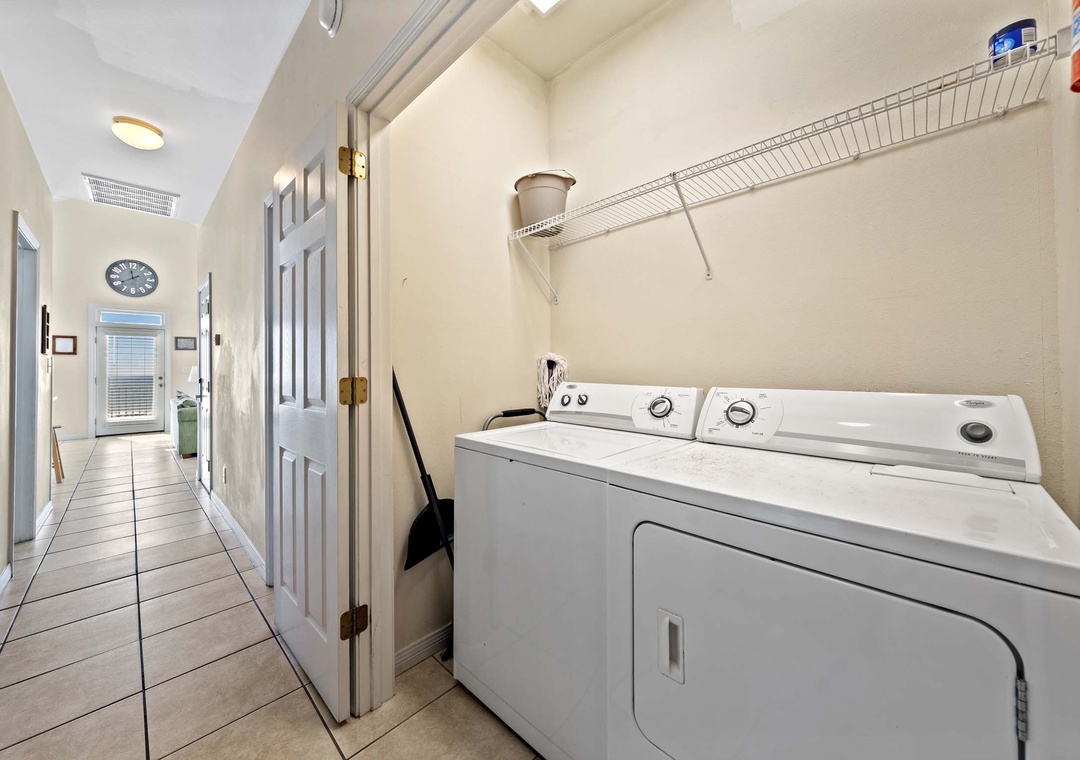 In-unit washer/dryer