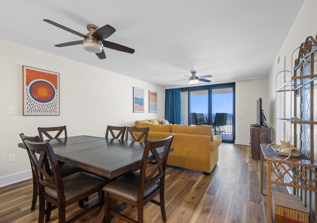 Living and dining space