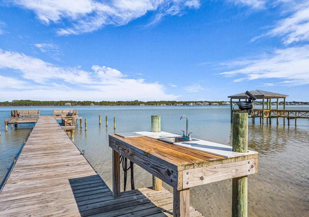 Fish cleaning station