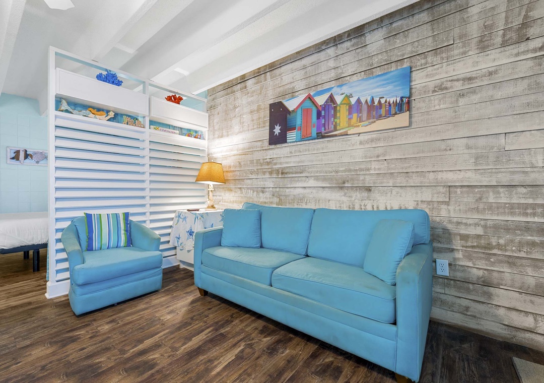Comfortable seating in the living room