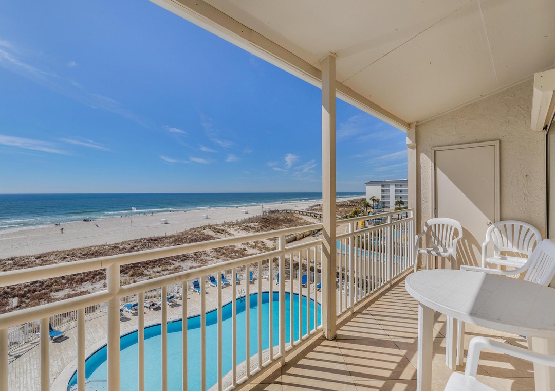 Private balcony with Gulf views
