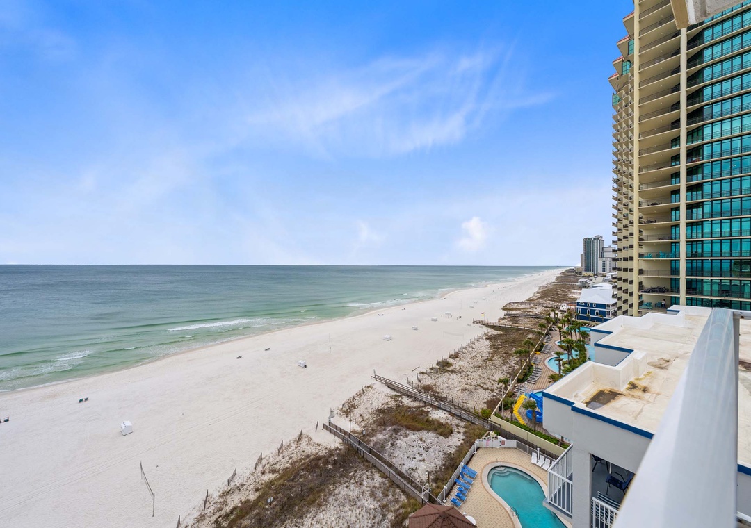 Gorgeous Gulf views from the private balcony