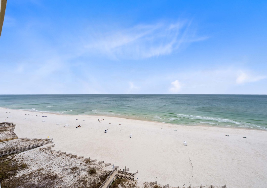 View from the private balcony