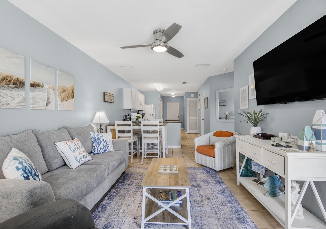 Comfortable living room seating