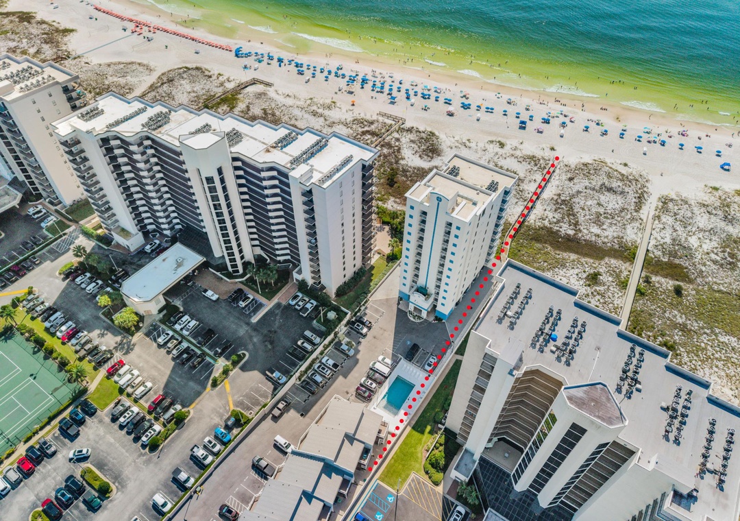Perdido Dunes just steps to the beach