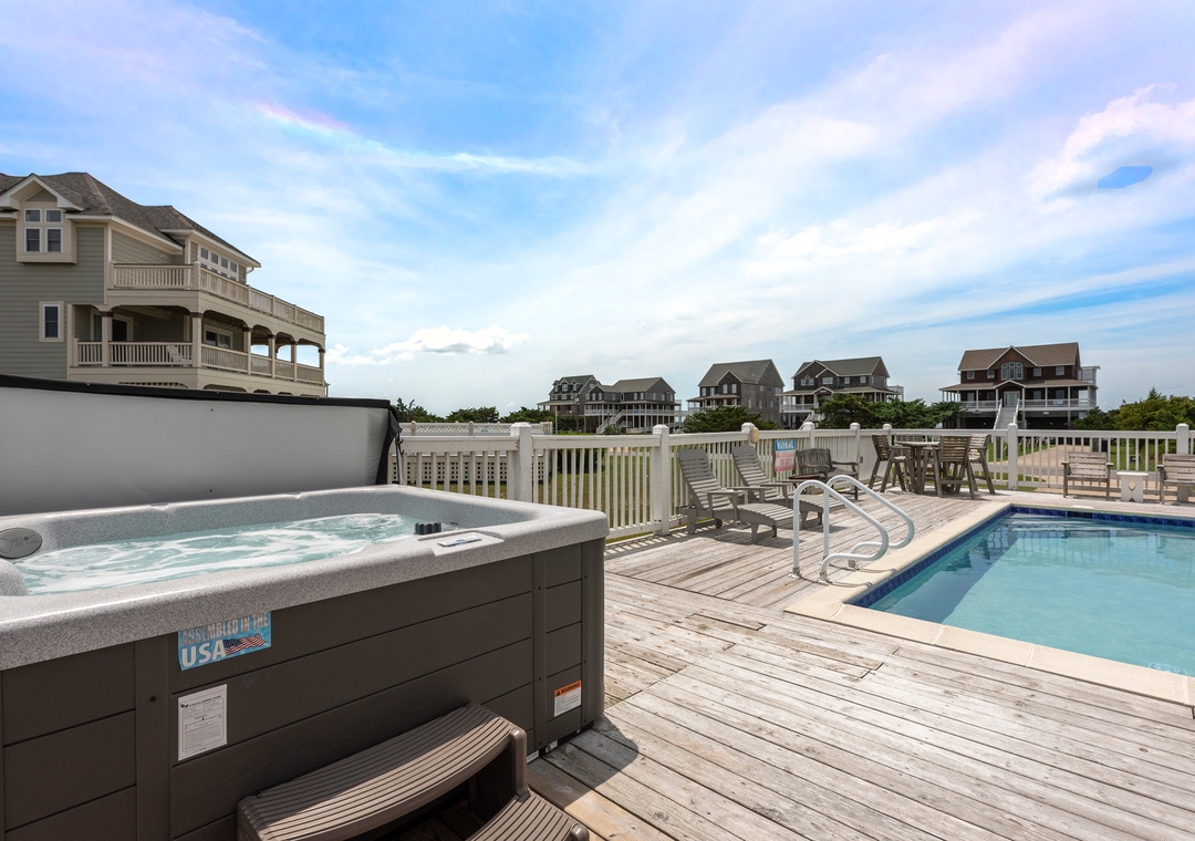 Fire Island | Pool Area with Hot Tub