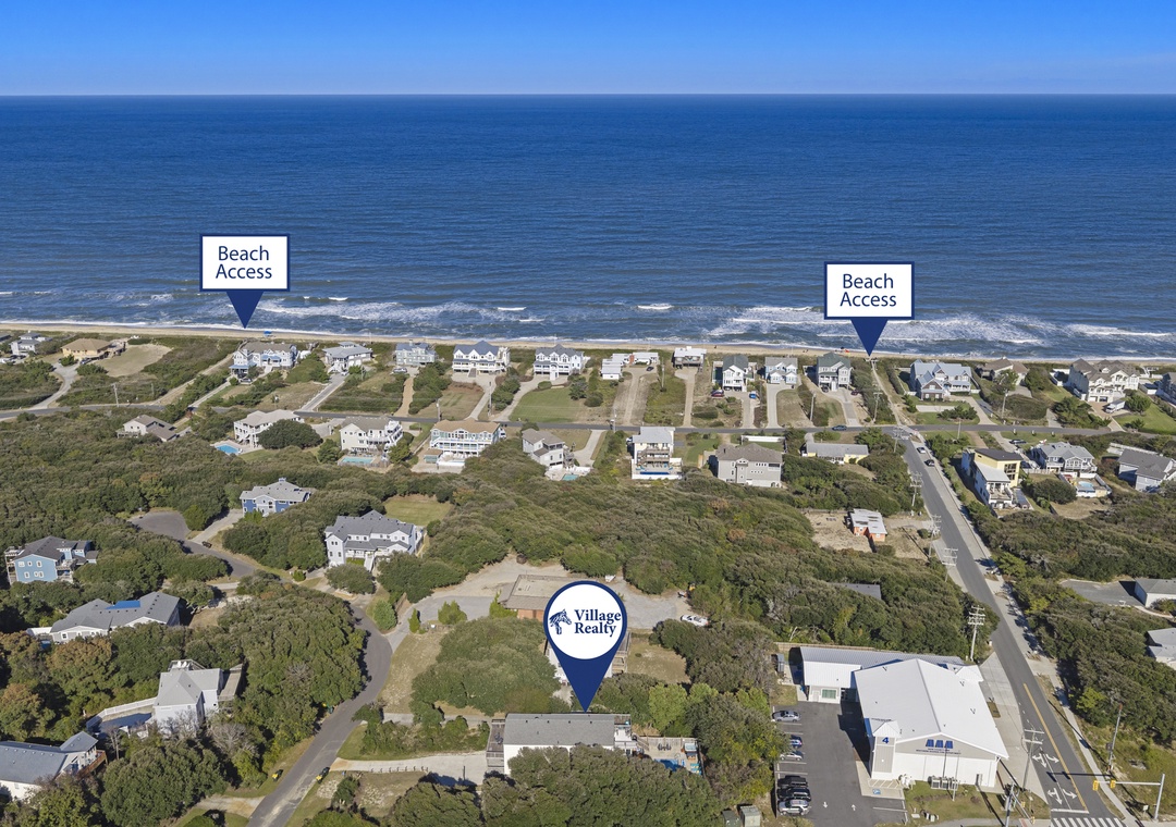 SH09: Aloha Shores | Aerial View to Beach Accesses