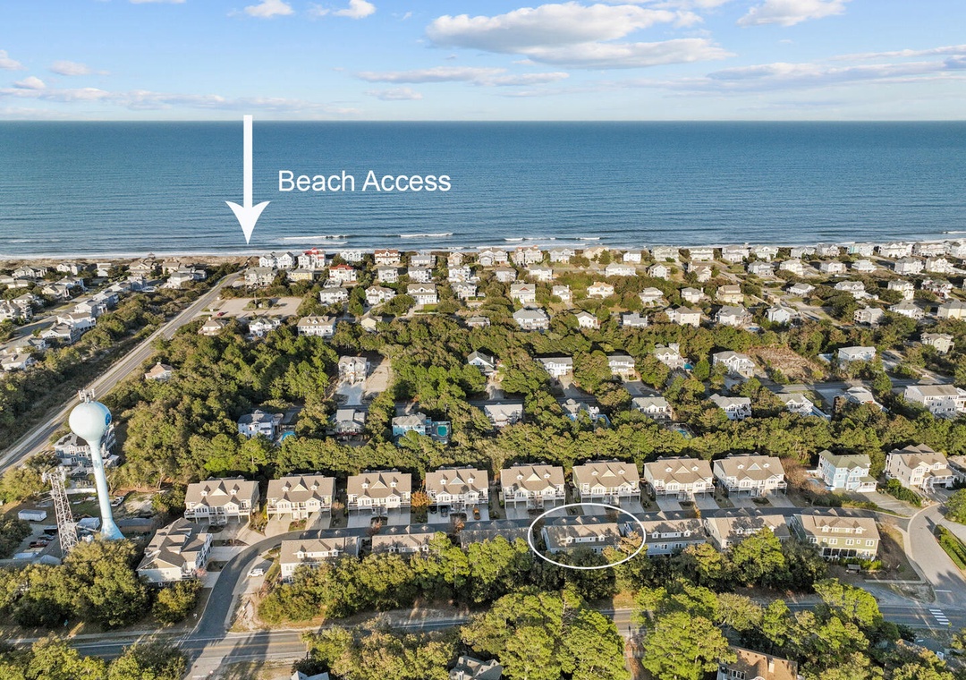 BV1086A: Sol Mate at Beacon Villas | Aerial View to Beach Access