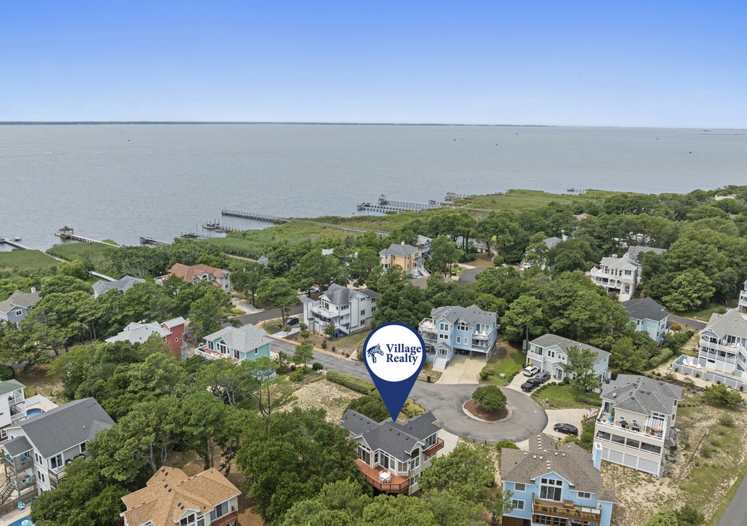 Dolphin's Cove: Aerial View