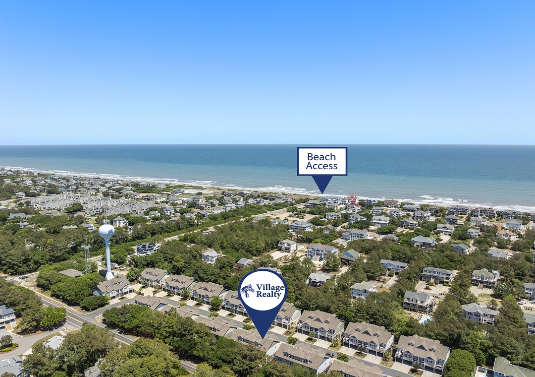 BV1086A: Sol Mate at Beacon Villas | Aerial View to Beach Access
