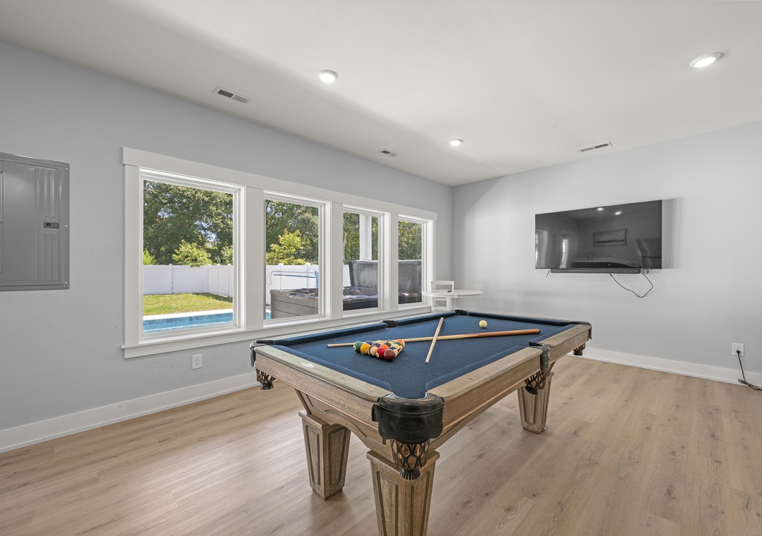Corolla Cottage | Ground Level Game Room