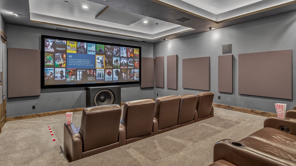 Summit at Shock Hill theater room