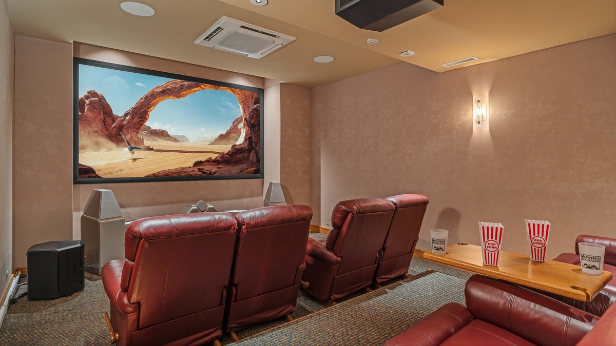 Founders Lodge theater room