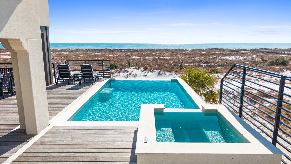 Your private pool deck offers stunning ocean views and pure relaxation in paradise.