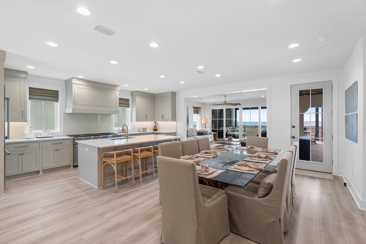 Your spacious open-concept kitchen flows seamlessly into the dining area, perfect for gathering with loved ones over home-cooked meals.