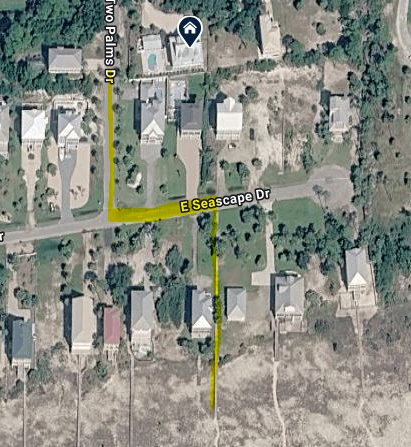 Beach access via community boardwalk