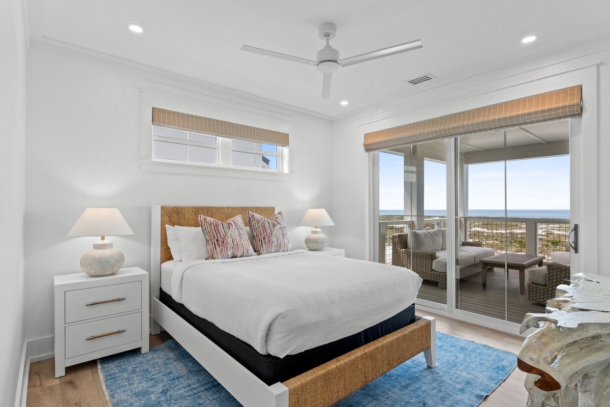 Wake up to stunning ocean views from your private bedroom, where coastal breezes and natural light create the perfect seaside retreat.