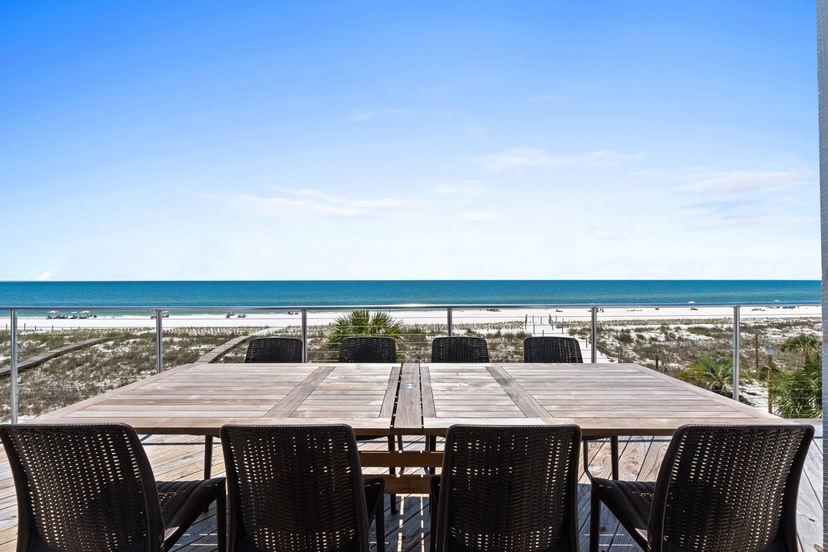 Stunning beachfront dining awaits, where every meal comes with sweeping ocean views, soft coastal breezes, and the soothing rhythm of waves just steps away from your table.
