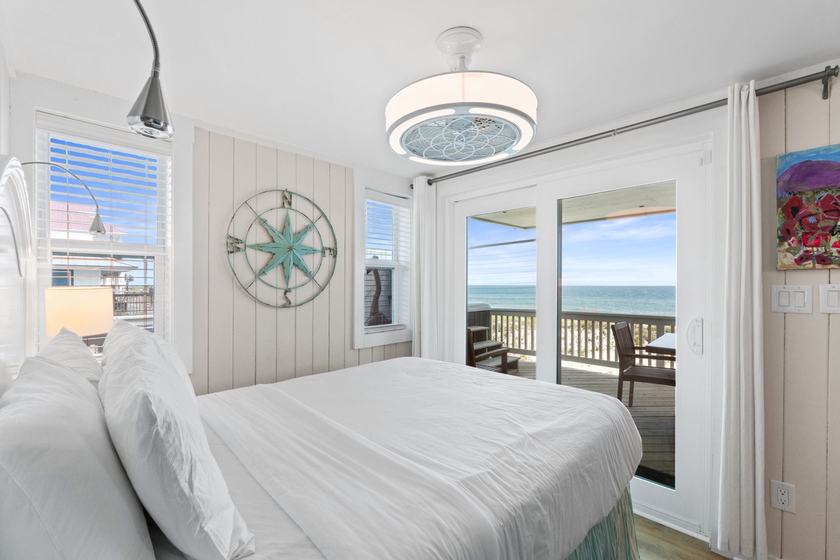 Wake up to breathtaking ocean views through your private glass doors. Step outside to your own sandy escape, where relaxing mornings and peaceful evenings await you.