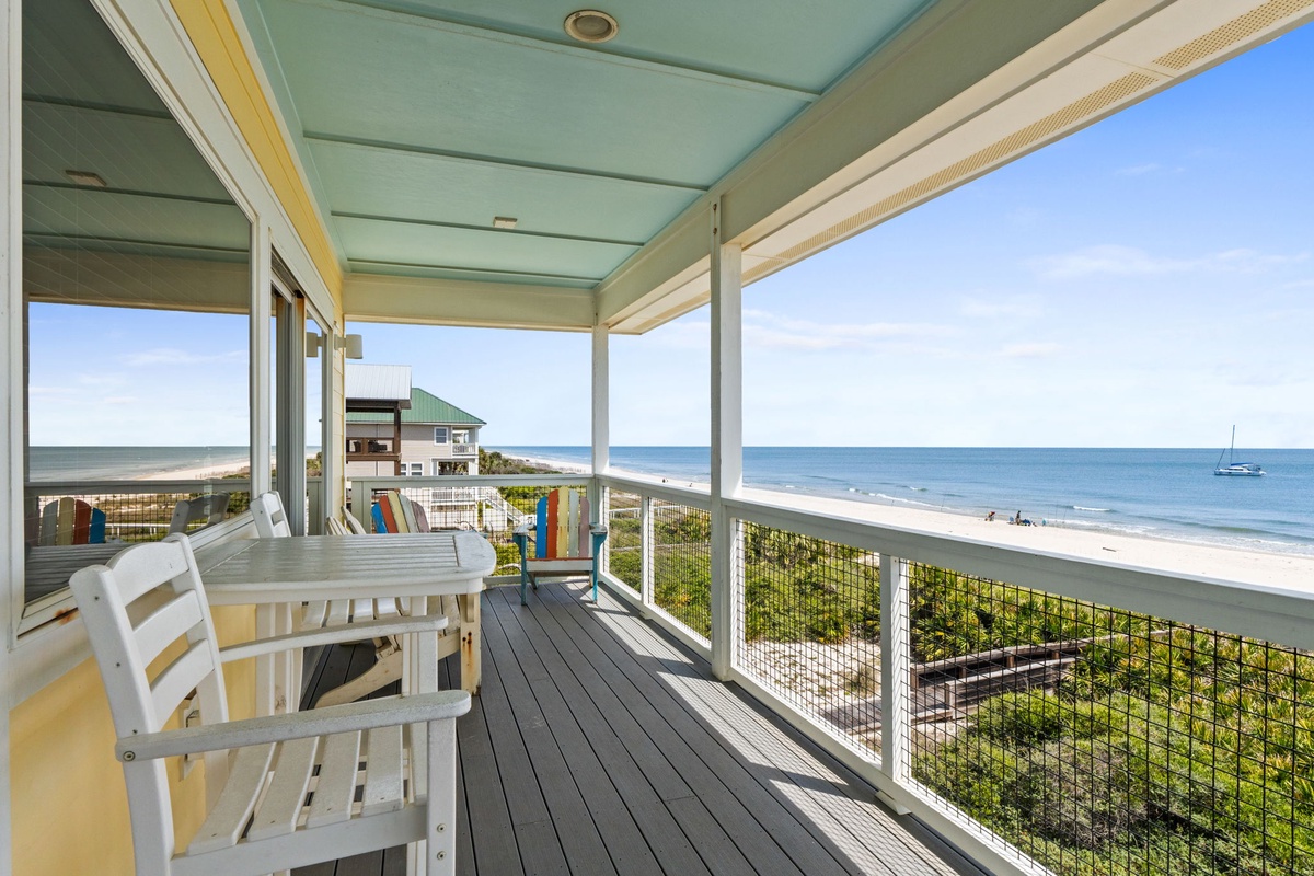 Wake up to endless ocean views from your private balcony, where morning coffee tastes better with waves as your soundtrack.
