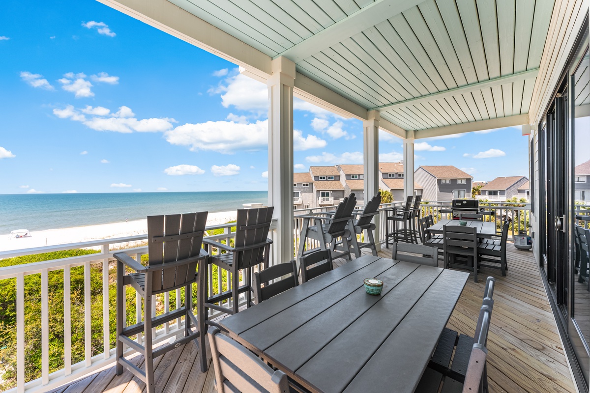 Sip your morning coffee on your private deck with stunning ocean views and cool sea breezes.