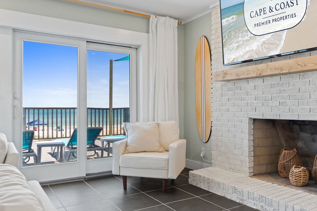 Relax in your coastal retreat where turquoise waves meet soft sands just steps from your balcony, and surf-inspired décor blends seamlessly with ocean breezes and beachy charm.