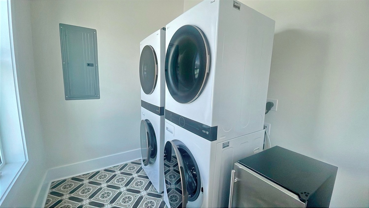 Your laundry needs are covered with side-by-side washers and dryers, making extended stays effortless and convenient.