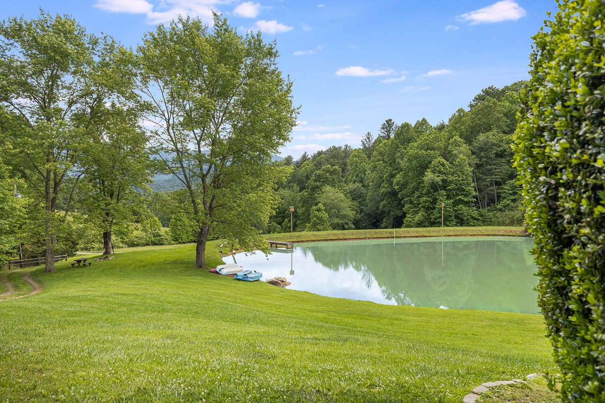 Family Outdoor Activities - Picnic & Private Pond For Catch & Release Fishing