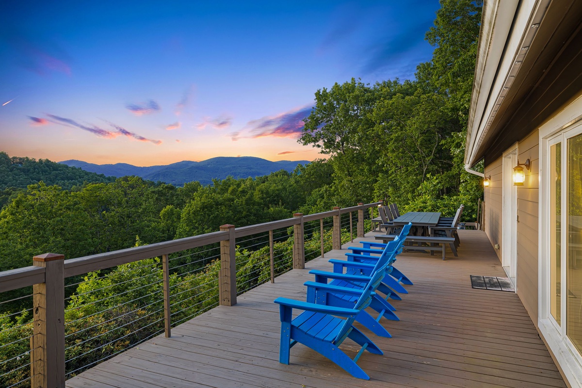 Year-Round Mountain Views from the Deck