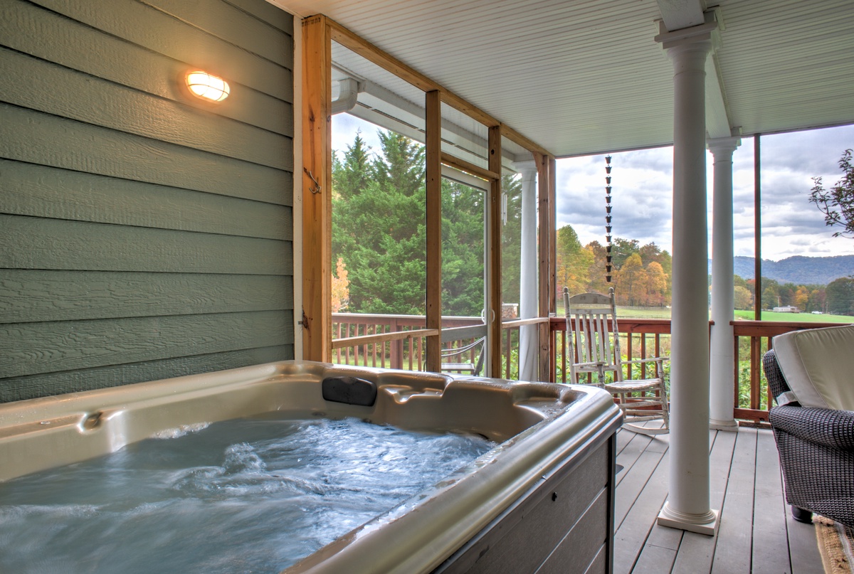 Unwind in the Hot Tub after a Day of Adventure