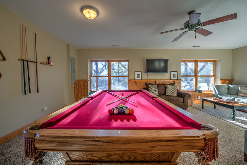 Recreation Room with Pool Table